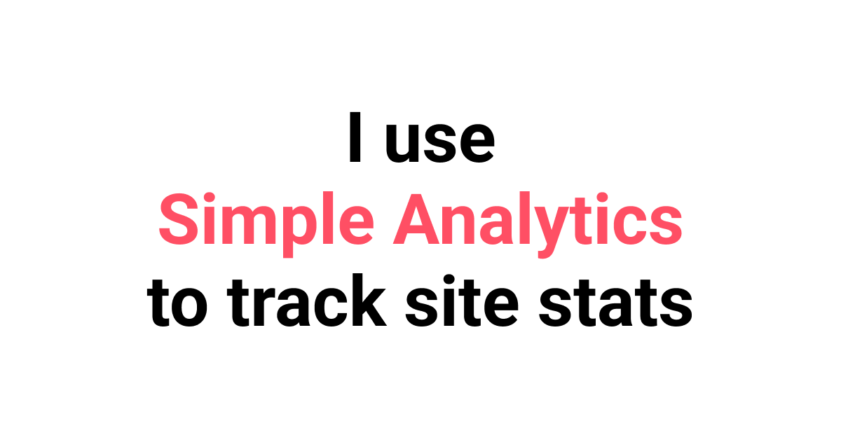 Preview for Simple Analytics is Great